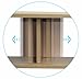 roba 6453 Nappy Shelf with 2 Movable Partitions Beech 21 x 80 x 24 cm