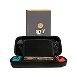 Orzly Carry Case Compatible With Nintendo Switch - BLACK Protective Hard Portable Travel Carry Case Shell Pouch for Nintendo Switch Console &amp; Accessories (Video Game)