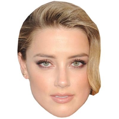 Preisvergleich Produktbild Amber Heard Maske aus Pappe