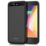 【Einfache Installation und Verwendung】: iPhone 7 Plus/ 8 Plus/6 Plus/6s Plus Akku Hülle macht Installation und Nutzung extrem einfach. Legen Sie einfach Ihr Apple iPhone 7 Plus/ 8 Plus/6s Plus/6 Plus in den Lightning Output Port ein. LED Anzeiger: Dank der 4-stufig LED anzeiger weiß man genau wie viel Power der Zusatzakku noch hat (0--25%--50%--75%--100%), damit Sie immer wissen, wann es an der Zeit für eine Aufladung ist.