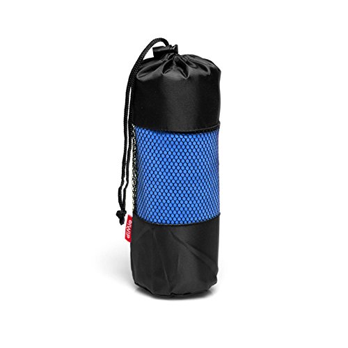 diMio Mikrofaser Reisehandtuch schnelltrocknend – Handtuch mit Tasche (80x180cm, Blau) - 6