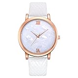 Männer-Frauen-Uhr-Leder-Quarz-Armbanduhr Mode Planet Jupiter