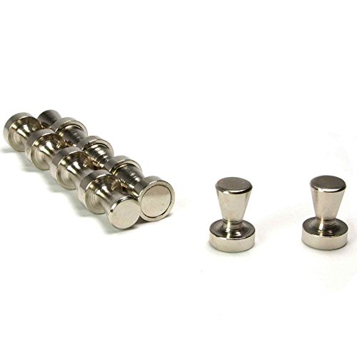 Pinnwand Magnete Bürobedarf starke Neodym Supermagnete Kegelmagnete aus massivem Stahl 10 Stück 15x21mm DonDo