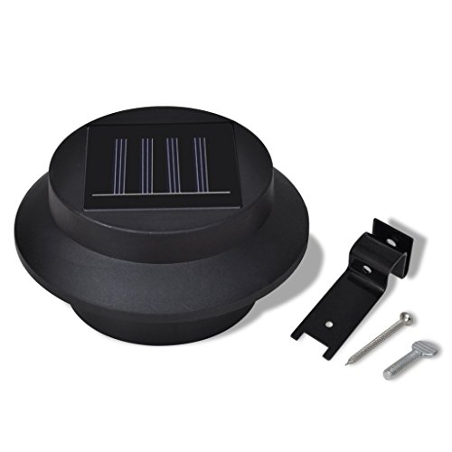 vidaXL 6x Solarlampe Gartenlampe Außenlampe Solarleuchte Zaun Wandleuchte Wandlampe - 8
