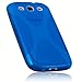 Price comparison product image mumbi X-TPU TPU Silicone Phone Case for Samsung Galaxy S3 i9300 Semi-Transparent Blue