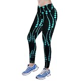 HARRYSTORE Mujer Pantalones elásticos de yoga de Impreso en 3D Mujer Pantalones deportivas de alta cintura Fitness Leggings polainas