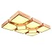 Produktbild BLYC- Moderne minimalistische Schlafzimmer-Lampe kreative -Deckenleuchte Licht Nordic Massivholz led Deckenleuchte , (6+2) 112w 970*620 warm light
