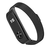 Ajustable Pequeño y grande --- Longitud y ancho de la venda: 12mm / 210 mm. Se adapta para muñeca de 5,5 pulgadas - 6,7 pulgadas. El tamaño de la venda se puede ajustar libremente según la circunstancia de la muñeca individual, con magnético muy fuerte, proporcionando la mejor experiencia que usa.