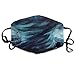 Produktbild Unisex Mouth Mask Dangerous Tornado Life at Sea Polyester Anti-dust Masks Washed Reusable Face Mask for Outdoor Cycling