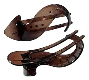 Bakefy 1 piece Medium Hair Clips, Non-slip Hair Claw Clips for Women/Girls, Semicircle Claw Clips Hair Styling Accessories, Acrylic Banana Hair Barrettes for Thin Hair