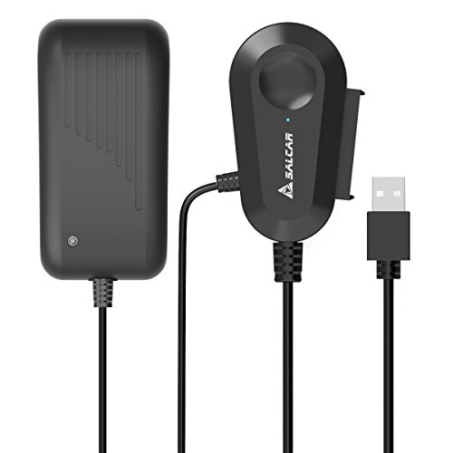 USB 3.0 zu SATA Adapter Kabel / Konverter für 2,5 / 3,5 Zoll SATA HDD/SSD mit 12V 2A NETZTEIL Schwarz