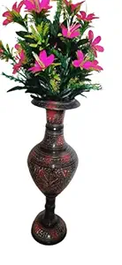 Decor Metal Flower Vase (26 Inches, Black)