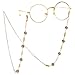 Produktbild Gargantilla de punk Goldene Hohl Rutschfeste Modische Metall Brillen Perlen Brille Kette Sichere Brille Cord Sonnenbrille Umhängeband Eyewear Retainer Seil Brillengestell Halter Für Frauen Collar