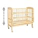 TecTake Wooden baby cot bed nursery furniture baby cotbed toddler bed with matress