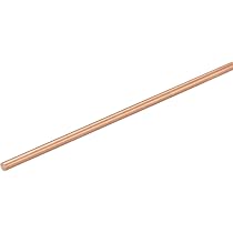 2 Tiges Cuivre Rondes 5mm Diamètre 200mm Longueur - Barre Pleine Cuivre Pour Bricolage CNC