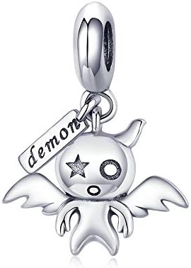 Little Devil 100% 925 Sterling Silver Koakuma Little Evil Devil Beads Charms Fit Charm Bracelets Necklaces DIY Jewellery Making
