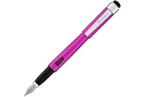 DIPLOMAT - D40909025 - Magnum - Pluma Estilográfica de Acero - Rosa - Resistente y Elegante - Garantía de 2 Años