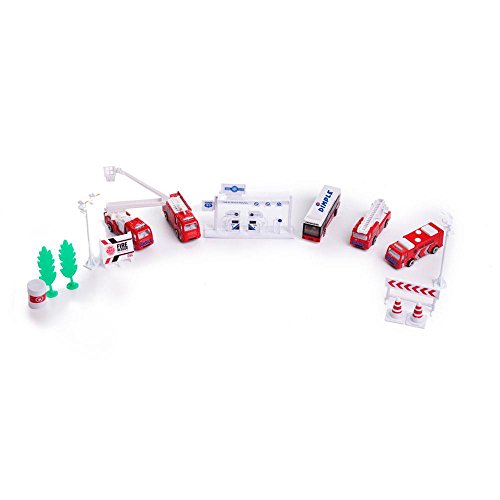Preisvergleich Produktbild Dimple 15 Piece Die Cast Fire Truck Set DC11875