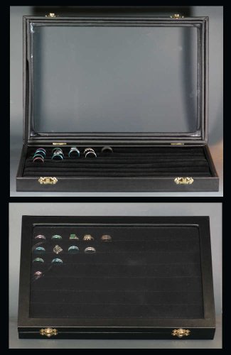 Ringlade WIESBADEN Schmucklade Ringtablett Ringkoffer Schmuckkoffer Ringpräsentation Vorlagetablett Schmuckpräsentation Schmuckständer Ringständer Schmuckkästchen Ringkästchen Ringaufbewahrung Ringschatulle Schmuckschatulle Ringkasten Ringhalter Schmuckkasten Schmuckaufbewahrung Schmucklade