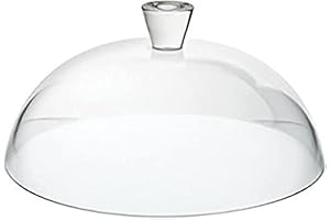 PASABAHCE Cúpula de pastel de vidrio de la Patisserie de Utopía con asa, transparente, 32 cm