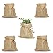 Produktbild Pack 5 Säcke aus 100% natürliche Jute Taschen Grüne ideal deko für Küche, Garten Party Vintage Rustikaler und städtischer Gemüsegarten. Organizer für Gemüse und Pflanzen (26 x 48 cm)