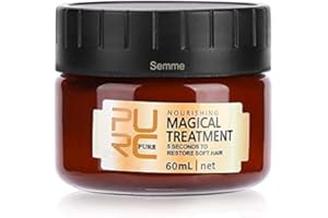 ‎SEMME Magik Haarmaske,60ml Haarmaske pflegende Behandlung Soft Smooth Repair Damage Professional,Repair Dry Damaged Conditioner Haarkur Verbessern Sie die Weichheit und Textur der Haare