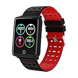 Chenang Bluetooth Smartwatch, Smartwatch Uhr,Intelligente Armbanduhr Kompatibel Smartphone Wasserdicht IP68 Android 4.4 und höher, iOS 9.0 und höher, Unterstützung für Bluetooth 4.1