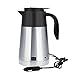 Produktbild Fdit Portable Edelstahl Auto LKW Reise Wasserkocher Topf Beheizte Wasser Tasse Schnell Kochen für Tee Kaffee Milch 1300 ml(12V)