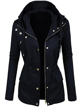 Prime Damen Parka Jacke Frauen Baumwoll Jacke Trenchcoat PK-02