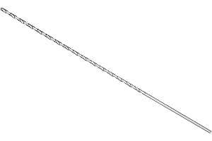 CoCud Punta Trapano Torsione Extra Lunga, Diametro 4 mm, Punta 300 mm Lunghezza Totale, Punta Torsione Acciaio Alta Velocità - (per Rame Metallo Lavorazione Legno)