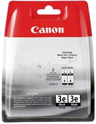 Canon BCI-3e BK Pack de 2 cartouches d'encre d'origine Noir