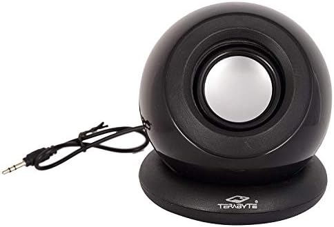 Terabyte Mini Multimedia Speaker Compatible with PC, Laptop and Tablet (Black)