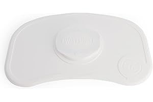 Twistshake Click-mat Mini Trébol Con Ventosa De Silicona Para Bebés | 31 X 17 Cm | Sin Bpa, color Blanco, Mini, 250 g