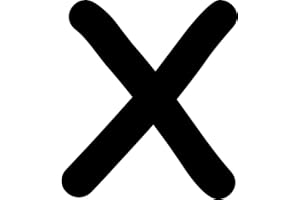 Kleckerliese Alphabet Letters 10 cm Self-Adhesive Sticker Wall Window Door Boats Car Children's Room Sticker X - Height 10 cm, Colour Black