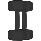 5 Kg x 2 Pieces Black Plastic Dumbbell Weight Set - Ideal for Exercise at Home