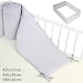 Infantastic Baby Cot Bed Bumper Pad Nursery Bedding Set in Different Sizes (L (420/30 cm))