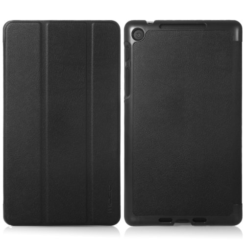 MoKo Google New Nexus 7 FHD 2nd Gen Hülle – Ultra Slim Stand Case Schutzhülle Case Tasche Smart Cover mit Auto Sleep Wake up Modus und Standfunktion für Google Nexus 7 2 2013 Tablet, SCHWARZ - 2