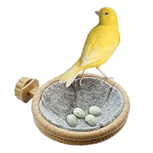 FOIBURELY Bird Nest Canary Finch Parrot Nest with Felt?4.5 inches?