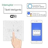 📱*【Control de Voz】：interruptor alexa wifi conmutador Funciona con Amazon Alexa / Google Home, ordenado por su voz. Controle su hogar con la aplicación de su teléfono inteligente o tabletas desde cualquier lugar y en cualquier momento.