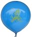 Produktbild EU-Politisch Ø 210cm 1 Stück, Aufdruck in grün und gelb, 2 seitige auf Riesenluftballon von Ballonpoint - Ø210cm /83inch, Umfang 650cm, Ballonfarbe BLAU, Größe XXXXXL Jumboballoon Typ R650 inkl. Spezialballonverschluss (Klammer ZRBV15). Hergestellt in der EU