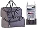 Produktbild Xcase Wandregal-Koffer: 2er-Set Faltbare Reisetaschen mit Wäsche-Organizer zum Aufhängen (Weekender-Reisetaschen)