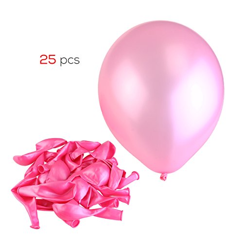 NUOLUX Luftballons, weiße und leicht rosa Luftballons, Luftballons Hochzeit, 50 Stück - 4