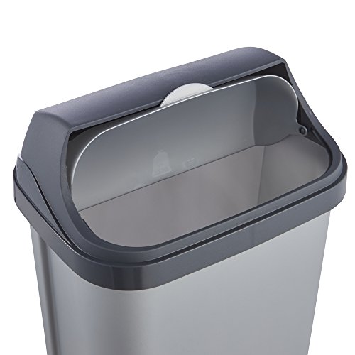 OKT 10453160000 Mülltonne ‚Roll-Top‘ 10 L, silber / anthrazit - 4