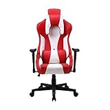 Owenqian Chaises de Jeux vidéo Réglable inclinables à Dossier Haut PU Chaises Jeu pivotant en Cuir avec Support appuie-tête et Lumbar Chaise Jeu Rocker (Couleur : Picture Color, Taille : 67X67X125CM)