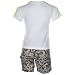 Boys adidas Baby Boys Beach T-Shirt And Short Set in White - 9-12m