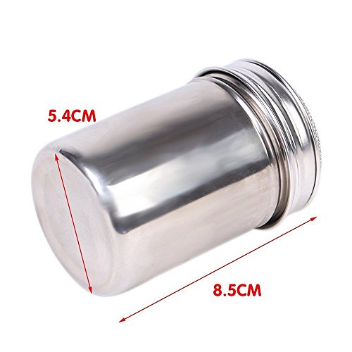 Wady 8 Dekoschablonen Kaffee Schablone Cappuccino Verzierer 1 Stück Schokolade Shaker Kakaostreuer - 2