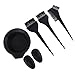 Salon Hair Dye Tint Bleach Mixing Bowl Comb Brush Set - Black