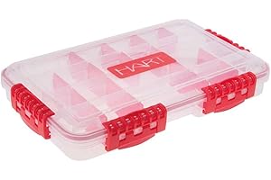 HART FISHING Varivas - HART 7300-B Caja de plástico, roja