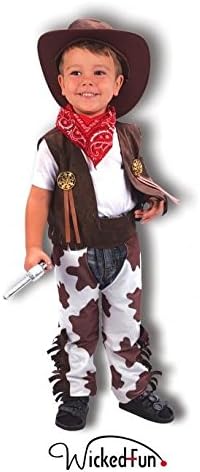 TODDLER INFANT CHILDRENS BOYS GIRLS PARTY FANCY DRESS COSTUME OUTFIT (Cowboy Toddler's Costume)