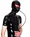Produktbild Latex Maske "CAT" für IHN - mit aufblasbarem Mundknebel - SCHWARZ/rot
